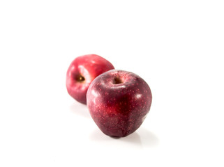 Isolated red apples