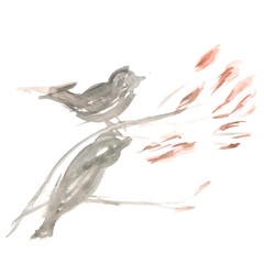 Fototapeta premium Abstract Painted Bird
