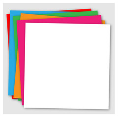 Abstract colorful vector background with paper layers