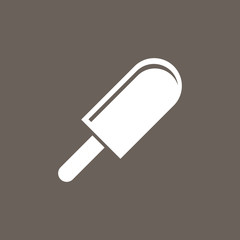 Ice Candy Icon on Dark Gray Color. Eps-10.