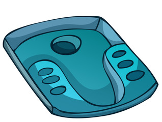 Squat Toilet Platform, Vector Illustration isolated on White Background.