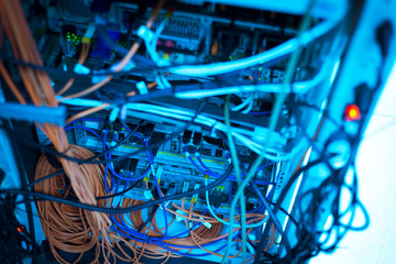 Network servers in data room Domestic Room