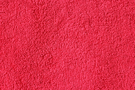 Terry Cloth Texture. Red Towel