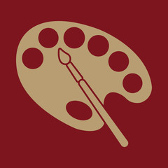 The palette and brush icon