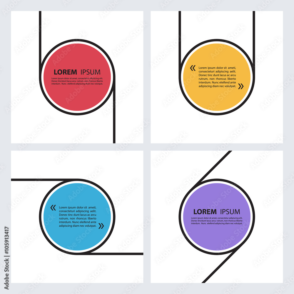 Aufkleber set of color quote text bubbles. quote blank template. quote bubble. empty template. circle quote fo