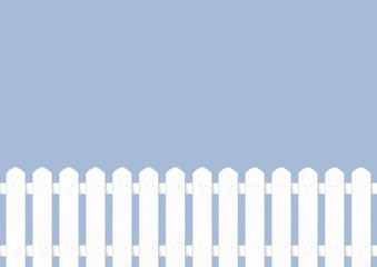 Vector white fence backdrop