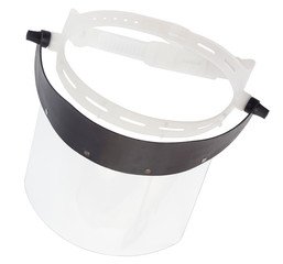 Plastic protective face shield