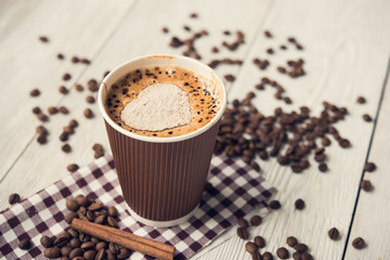 tasty cup of cappuccino
