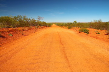 Fototapeta na wymiar Lonely track in Australian bush