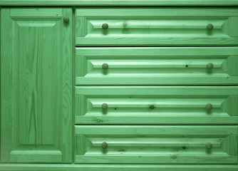 Fototapeta premium wooden chest of drawers