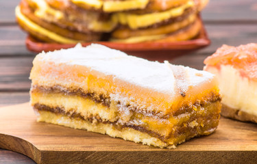 homemade cakes covered with sugar