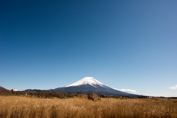 富士山と丘陵地帯