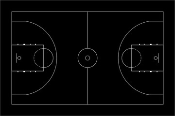 Fototapeta premium Basketball court.