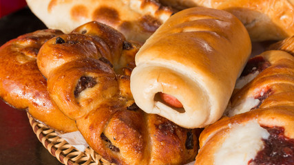 fragrant fresh cakes and buns