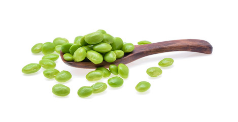 green peas isolated on a white background