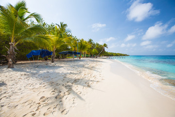 Fototapeta na wymiar beautiful beach on the Caribbean Sea