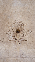 Old water tap of Islamic washstand Mosque