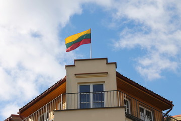 Fototapeta na wymiar Lithuanian national flag