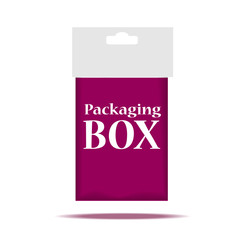 Packaging Box Design. Vector Illustration EPS 10