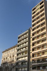 Fototapeta premium Milan (Italy), residential buildings