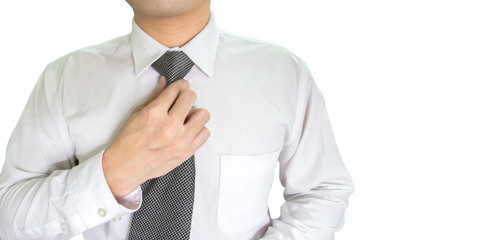 man wearing neck tie