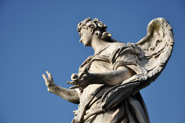 Angel statue in Rome, Italy