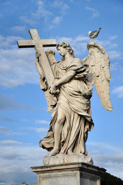 Angel statue in Rome, Italy