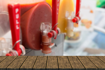 fruit juice in slush machine