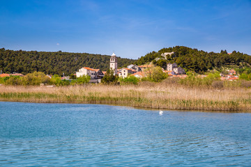 Landscape And Church In Krka National Park-Croatia