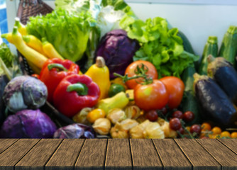 mix vegetable and fruit still life