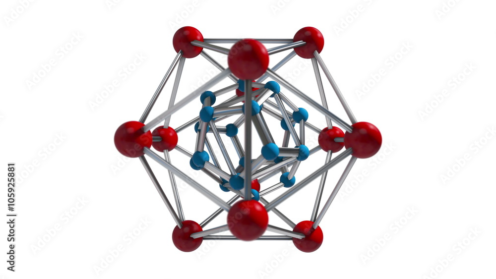 Poster loopable abstract molecule structure background