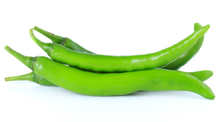 chili peppers isolate on white background