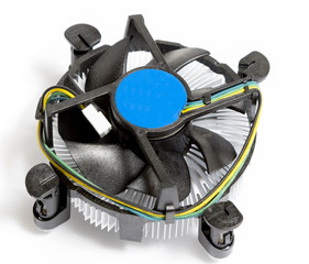 CPU fan with aluminum radiator