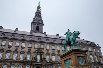 Fototapeta na wymiar the most popular historical place in Copenhagen, Denmark.