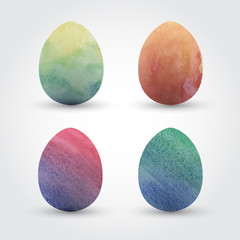 Watercolor Easter Eggs