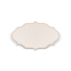 Realistic festive textile Tag Element