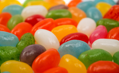 Fototapeta na wymiar Assorted jelly beans.
