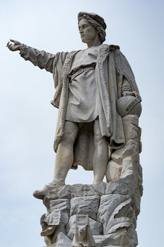 Christopher Columbus Statue In Italy