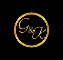 GK initial wedding in golden ring