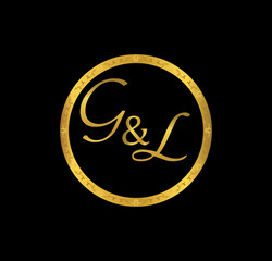 GL initial wedding in golden ring