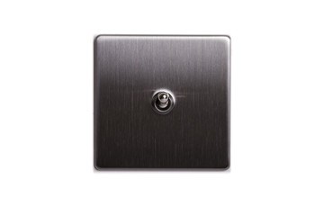 brushed metal light switch 