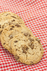 Stack of Chocolate chip cookies
