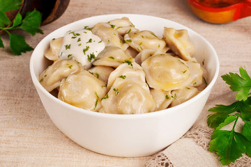 dumplings on the table still life
