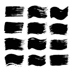 Black Painted Flags and Backgrounds