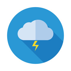 Weather Flat Icon With Long Shadow.