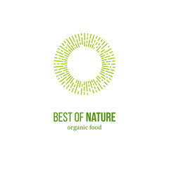 Best of nature food emblem