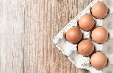 Eggs in the package.