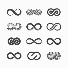 Infinity symbol icons