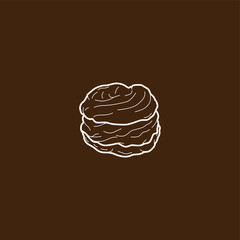 choux pastry cream puff