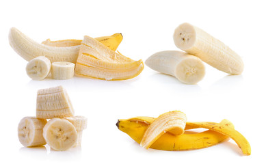 banana on white background